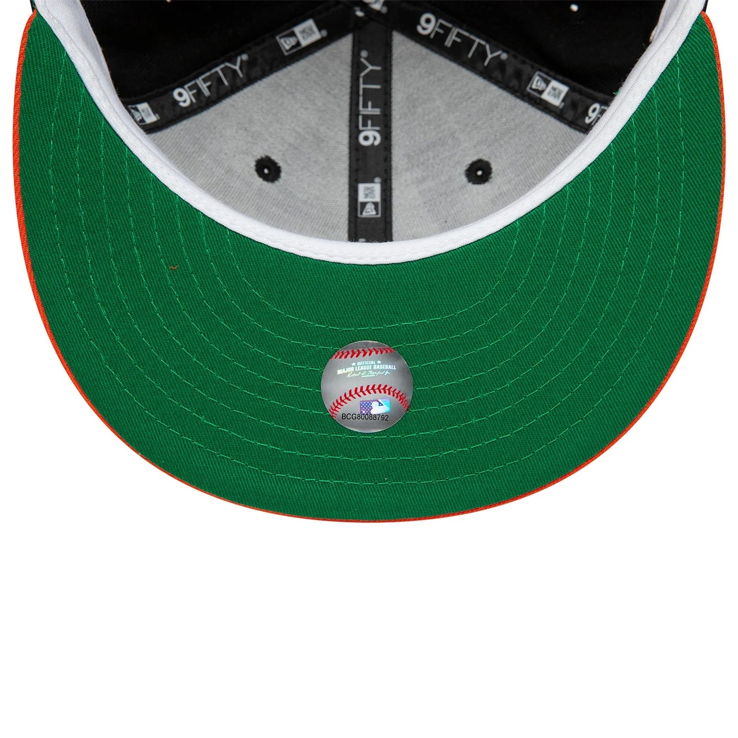 NEW ERA 9fifty kappe san francisco giants side font, Schwarz