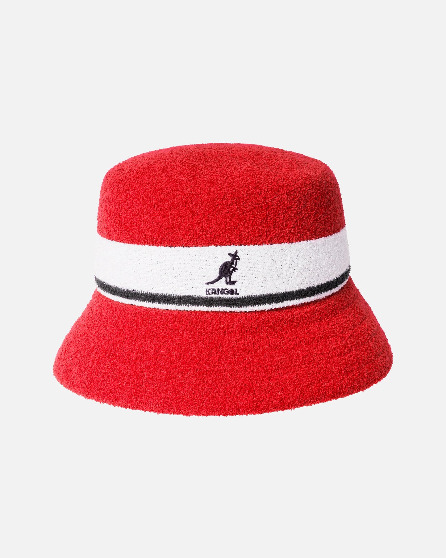 Kangol bermuda stripe bucket fischerhut, Rot