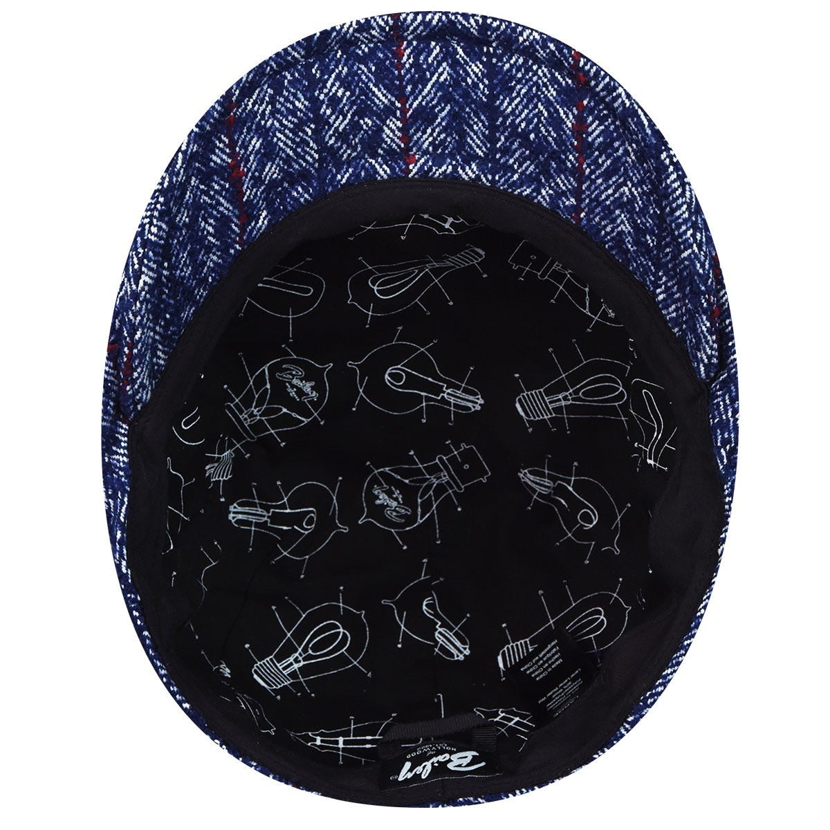 Bailey of Hollywood kenon flatcap, Dunkelblau