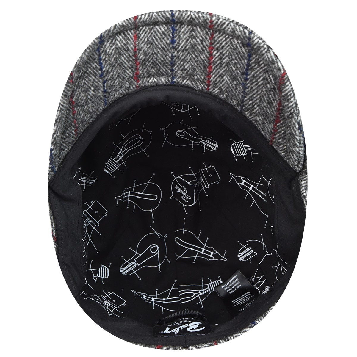 Bailey of Hollywood kenon flatcap, Schwarz