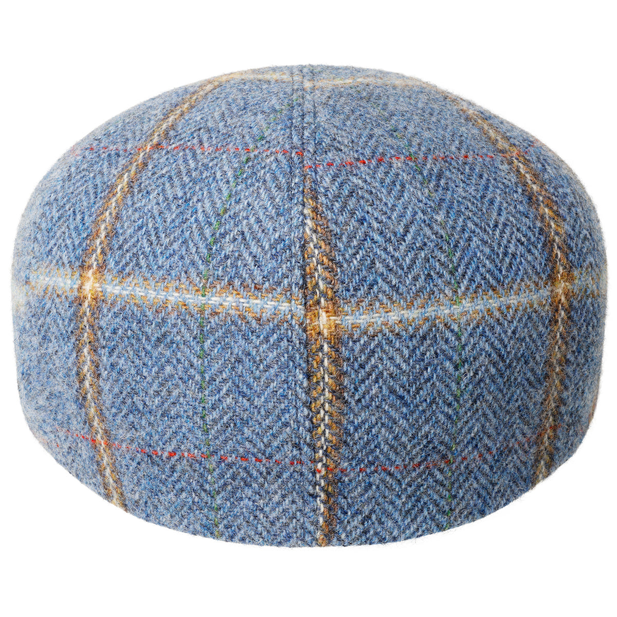 Bailey 1922 lou oak plaid flatcap, Blau