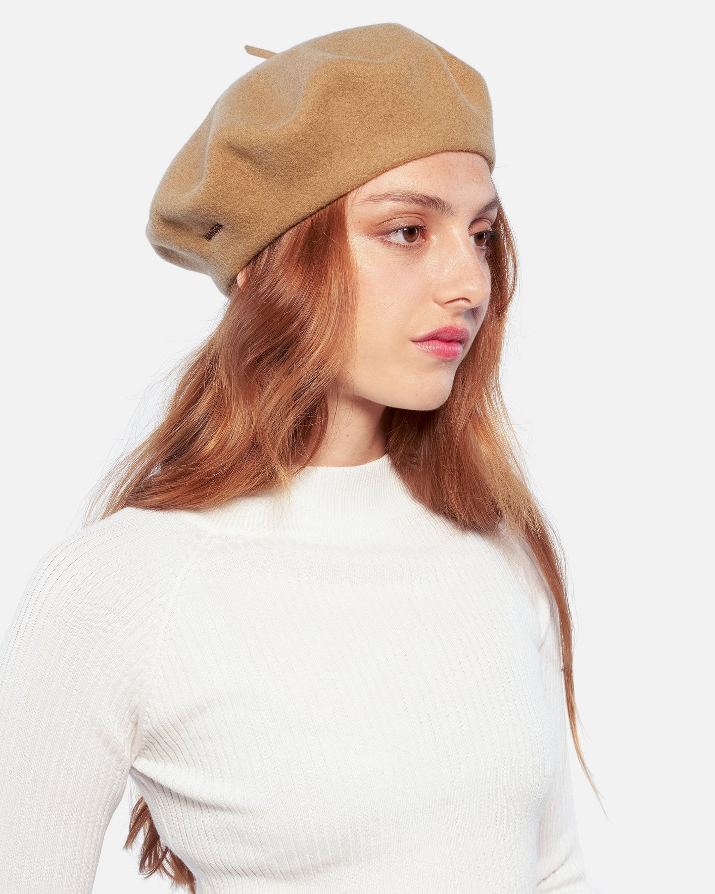 Kangol modelaine beret Baskenmütze, Camel Braun