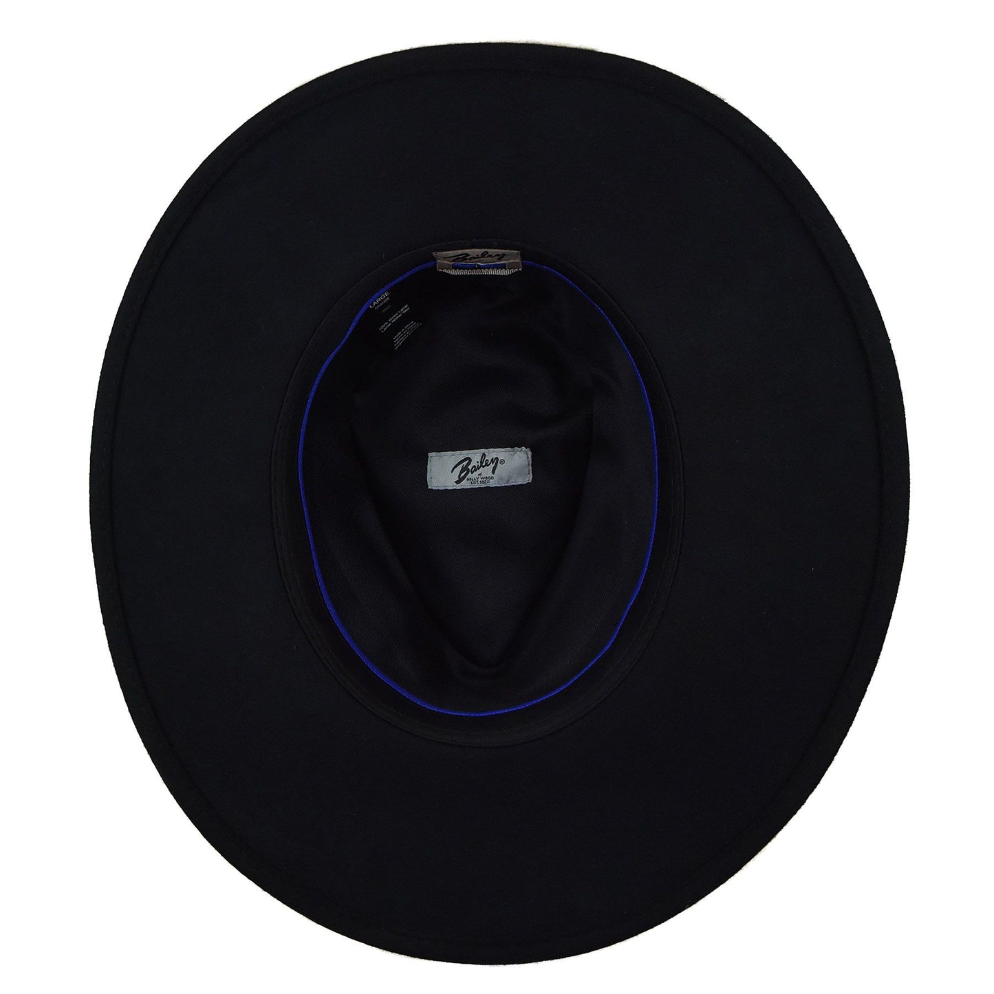 Bailey Piston Traveller Hut Filzhut, Schwarz