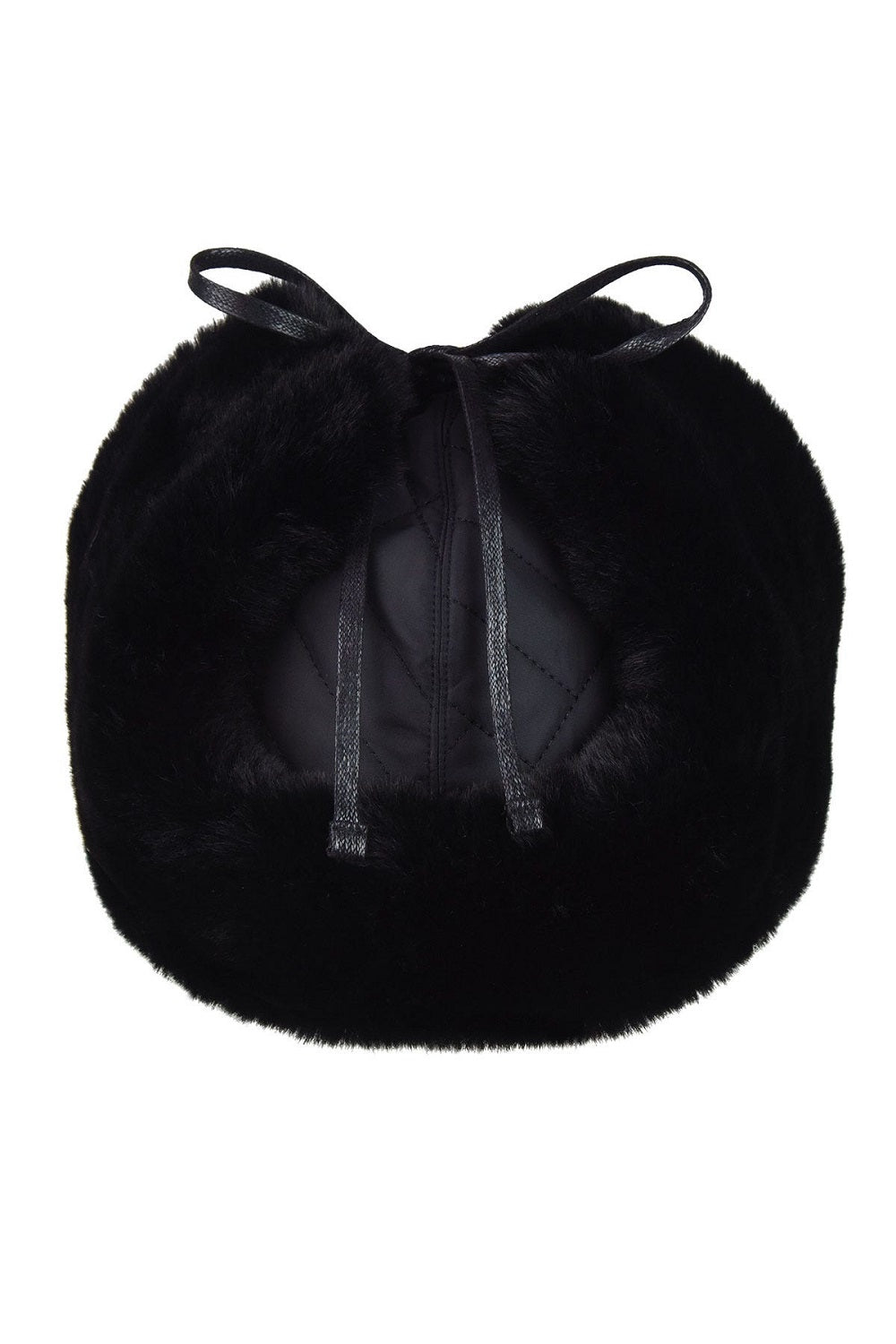 Kangol Quilted Trapper Cap Fellmütze, Schwarz