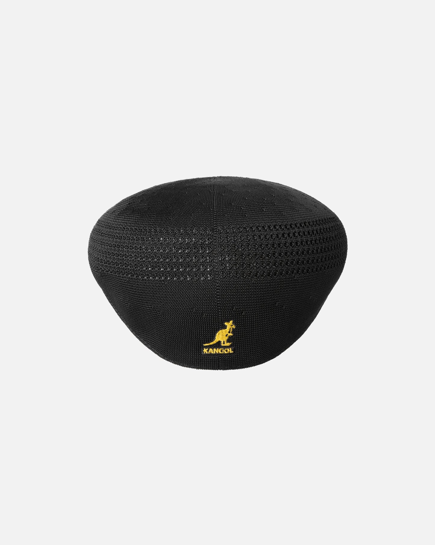 Kangol Tropic Ventair 504 Flatcap Schirmmütze, Schwarz/Gelb