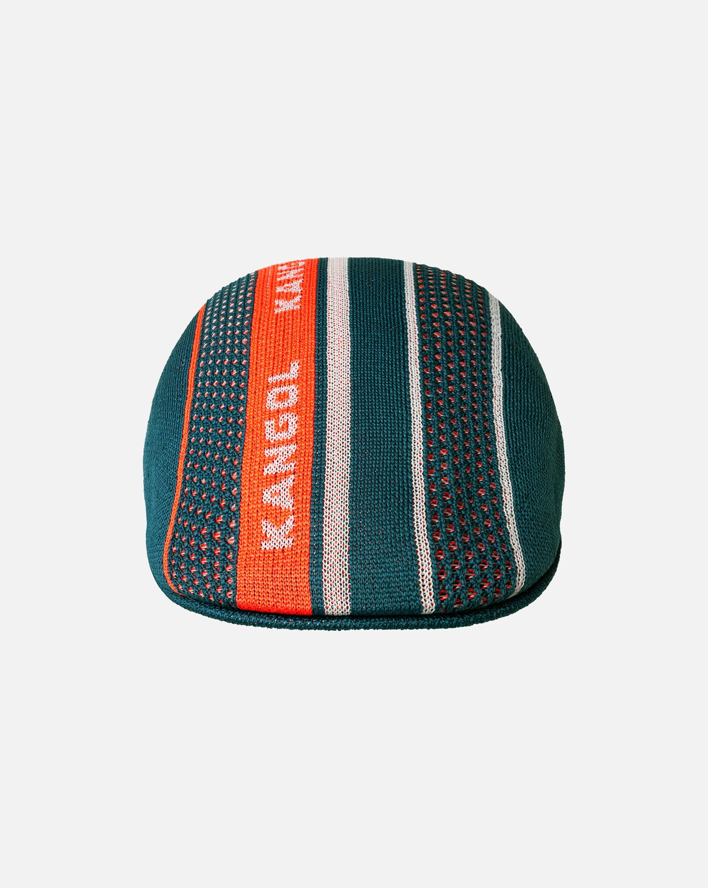 Kangol Tropic Game Stripe 507 flatcap, Teal Grün
