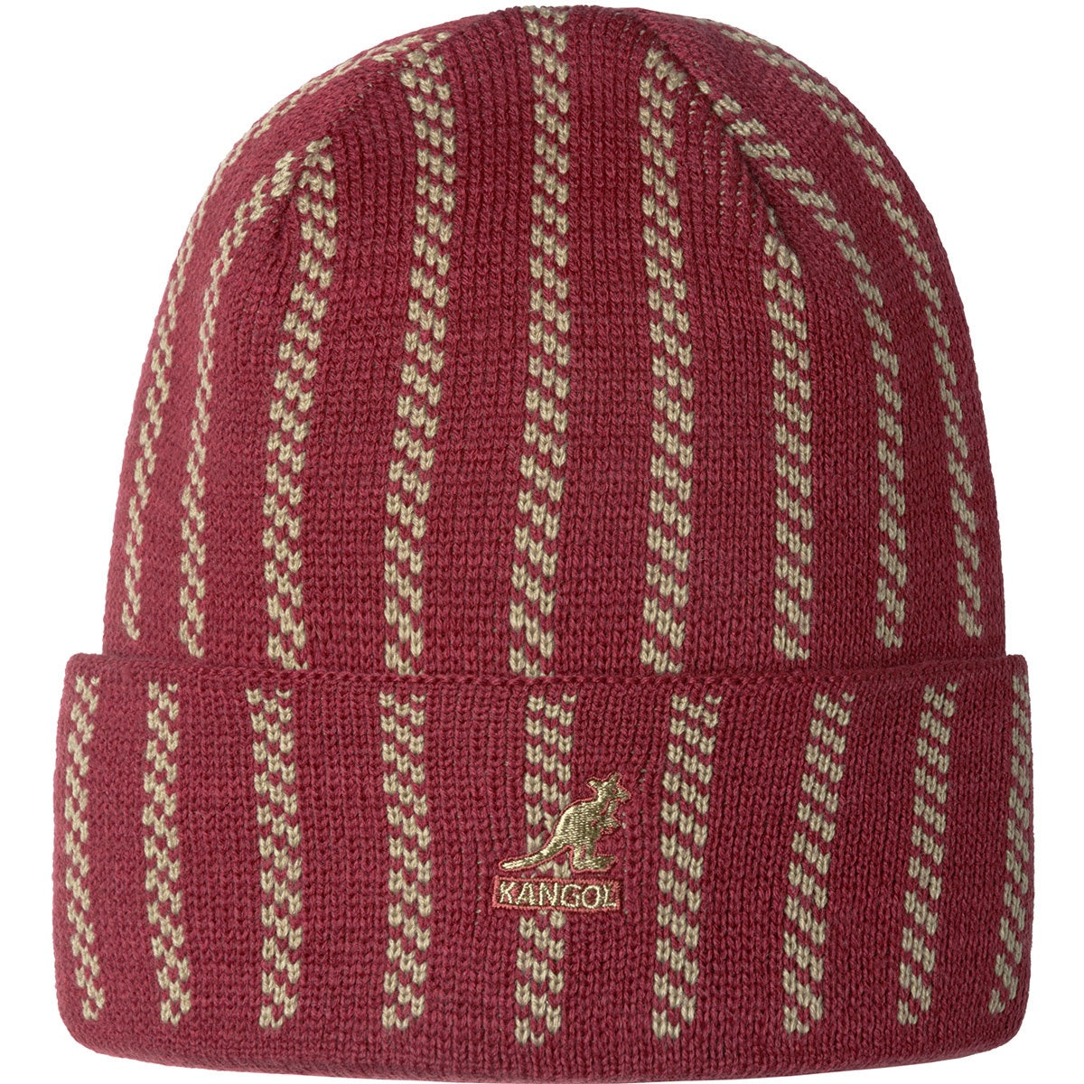 Kangol twist stripe Muetze, Rot