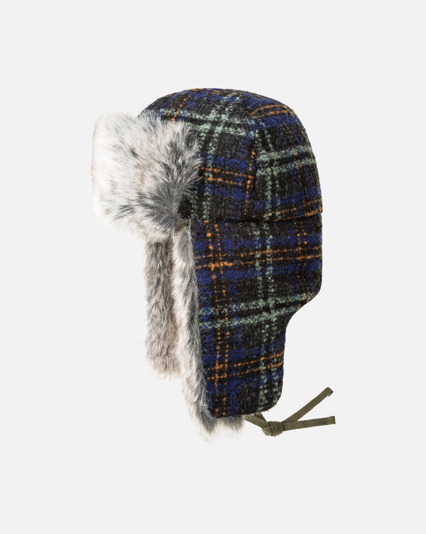 Kangol Ushanka Cap Fellmütze, Dunkelgrau
