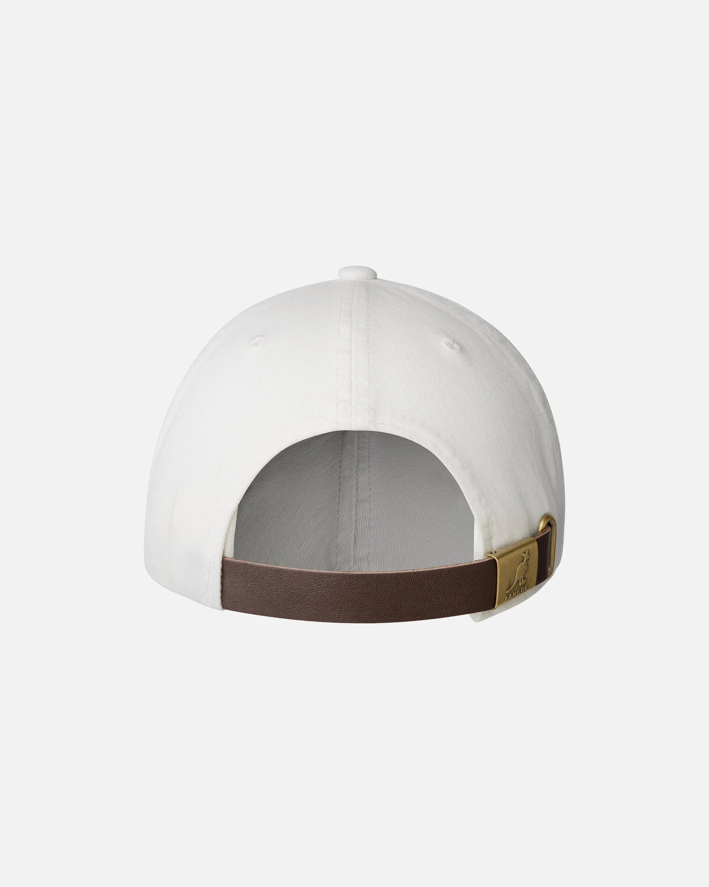 Kangol washed cotton adjustable baseball cap, Weiß