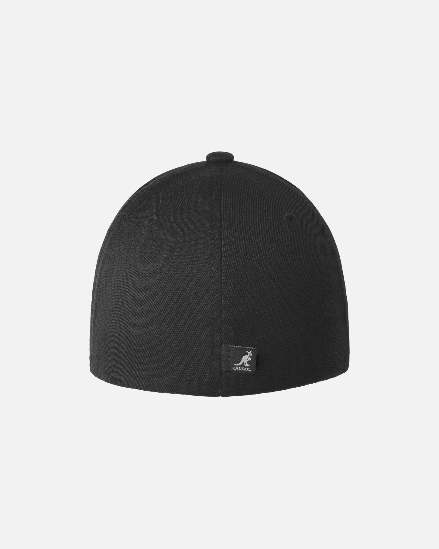 Kangol wool flexfit baseball cap, Schwarz