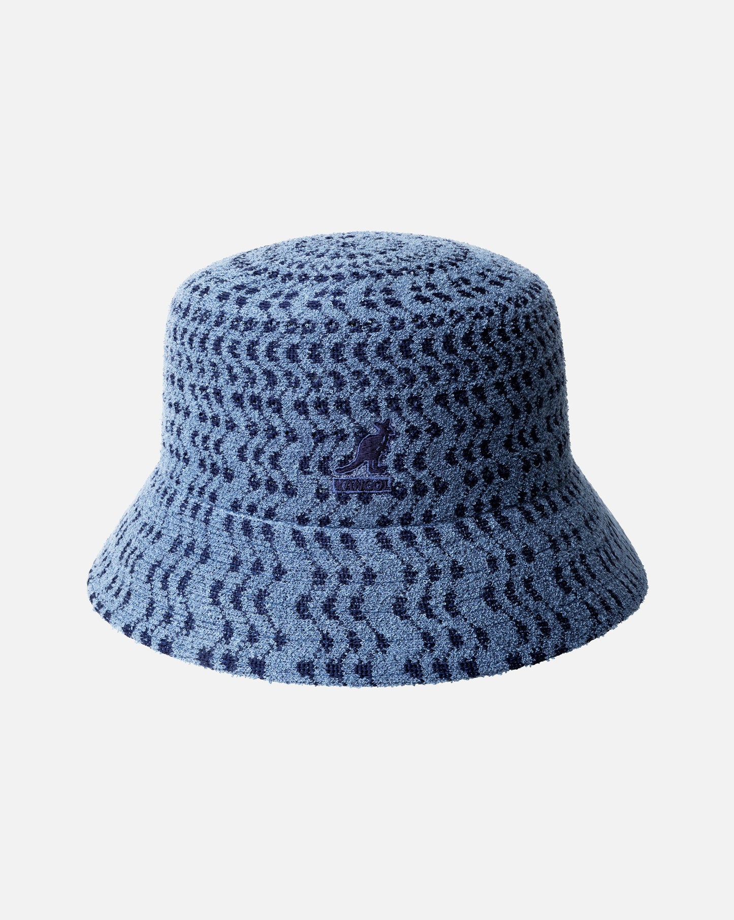 Kangol bermuda zig zag bucket fischerhut, Blau