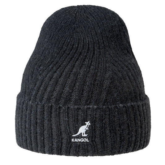Kangol 2 tone cuff Muetze, Schwarz