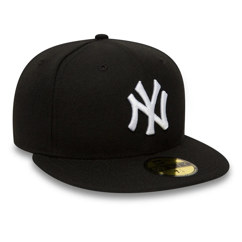 NEW ERA 59fifty kappe new york yankees essential, Schwarz