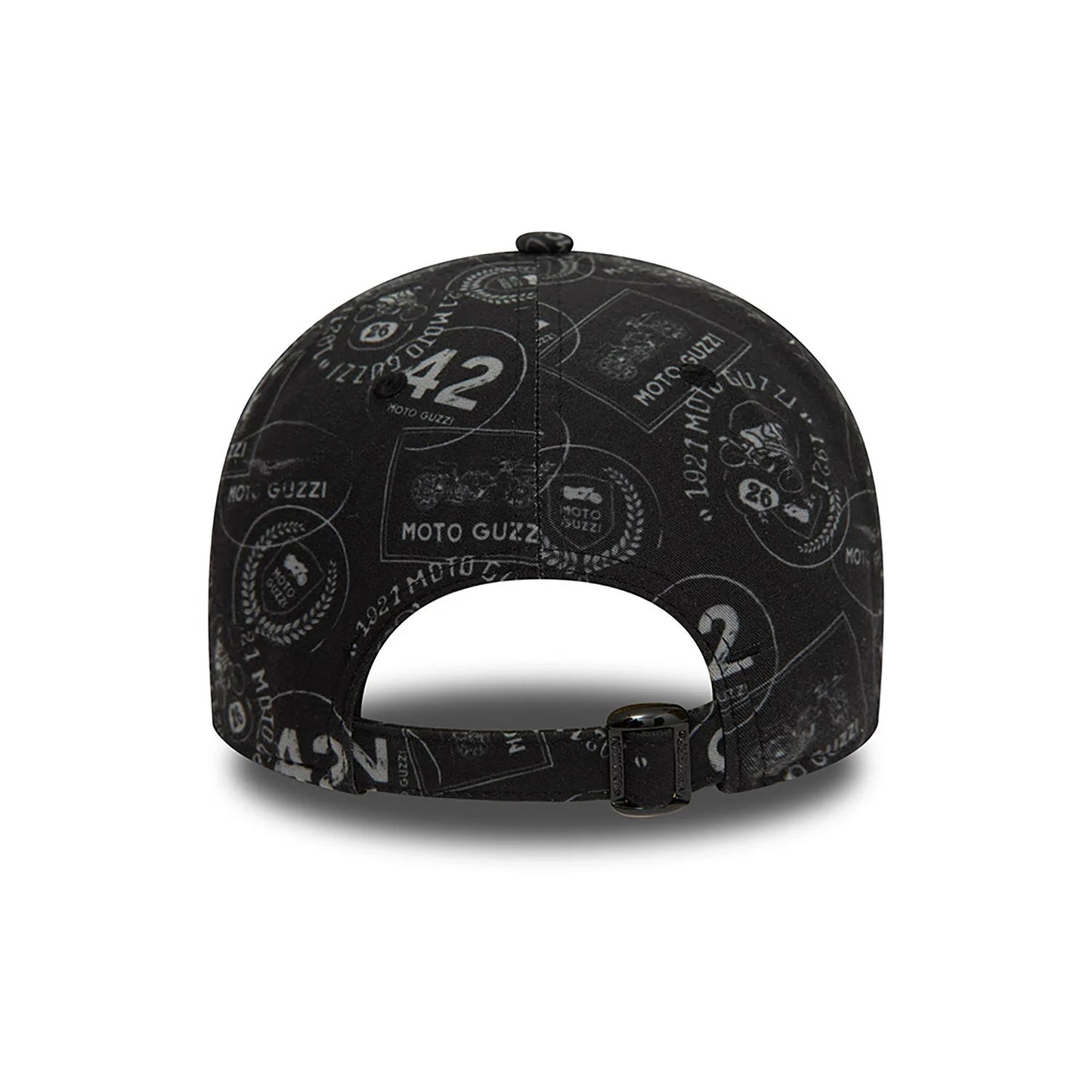 NEW ERA 9forty kappe moto guzzi all over print, Schwarz