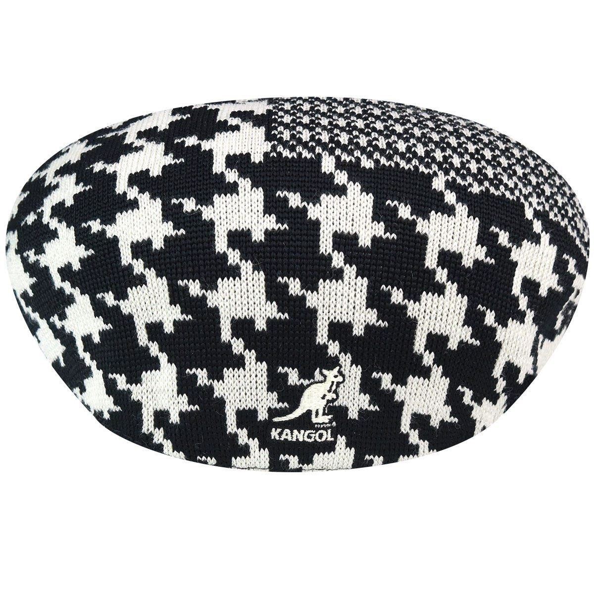 Kangol basca abstract houndstooth 507, Negru