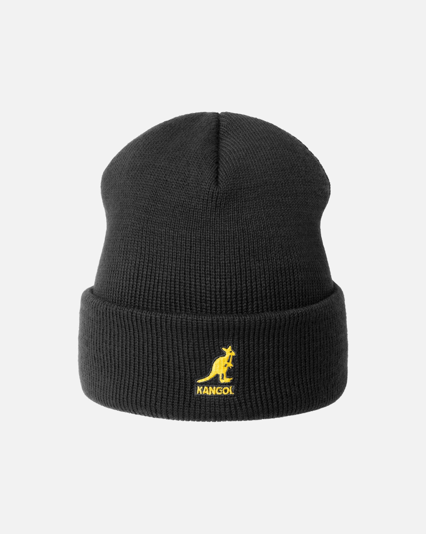 Kangol, Strickmütze acryl pullon, Schwarz/Gelb