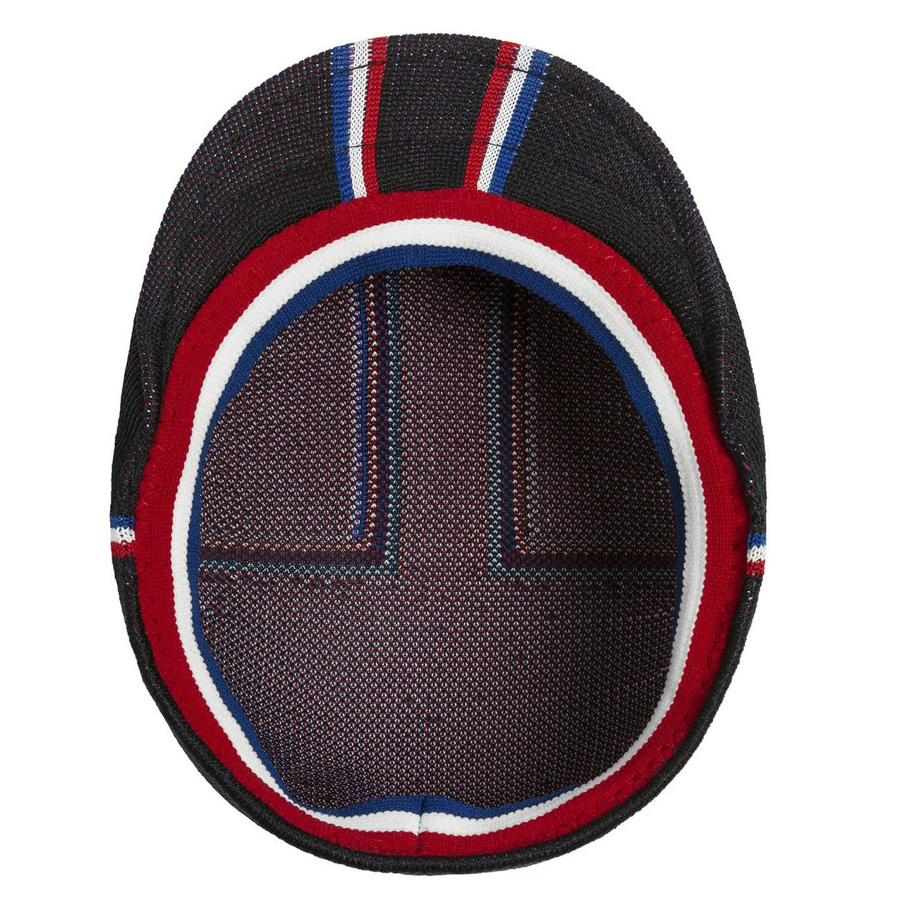 Kangol angle stripe 507 flatcap, Schwarz