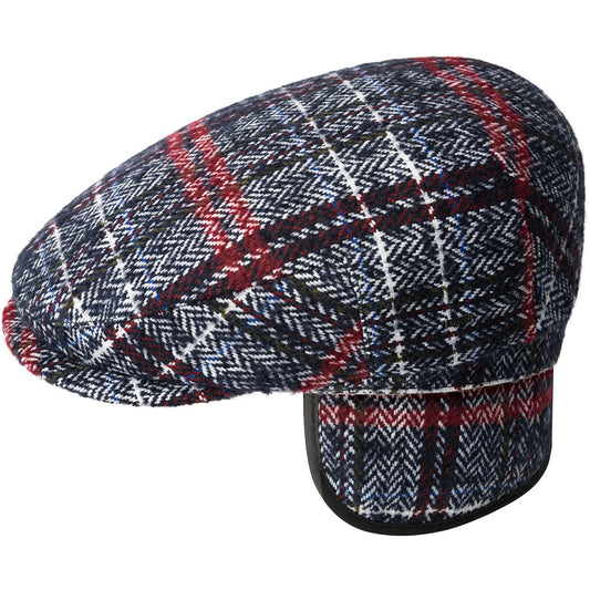 Bailey 1922 Axel Flatcap aus Wolle Mit Ohrenshutz, Dunkelblau