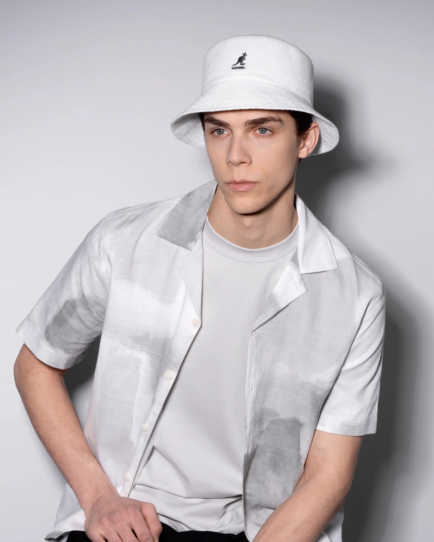 Kangol bermuda bucket fischerhut, Weiß