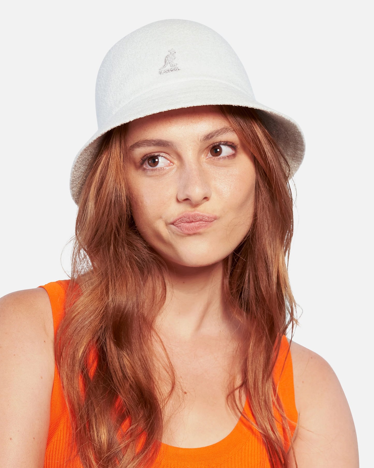 Kangol bermuda casual hut, Weiß