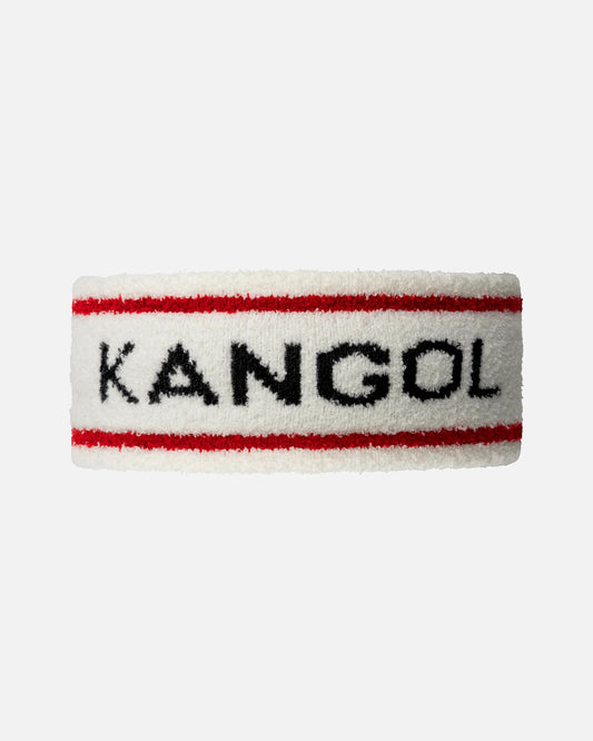 Kangol bermuda stripe headband, Weiß