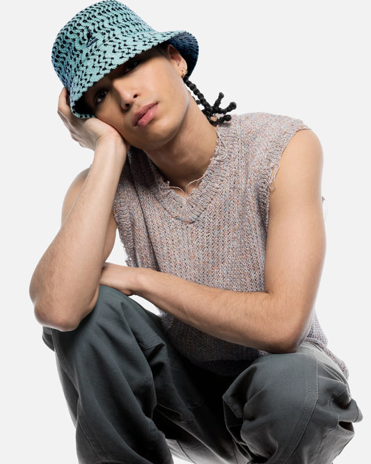 Kangol bermuda zig zag bucket fischerhut, Grün