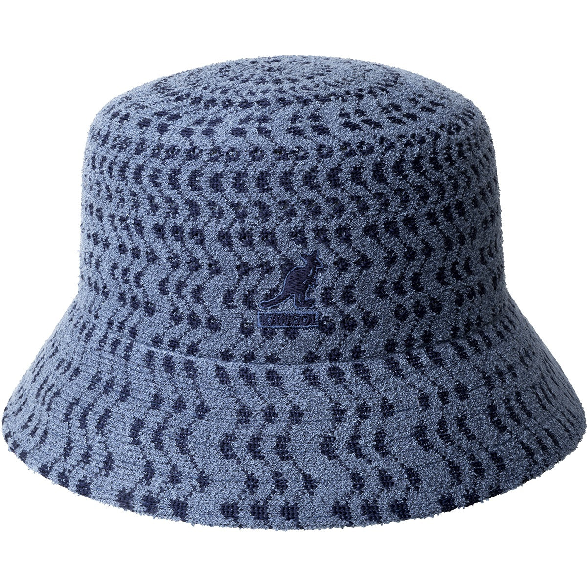 Kangol bermuda zig zag bucket fischerhut, Blau