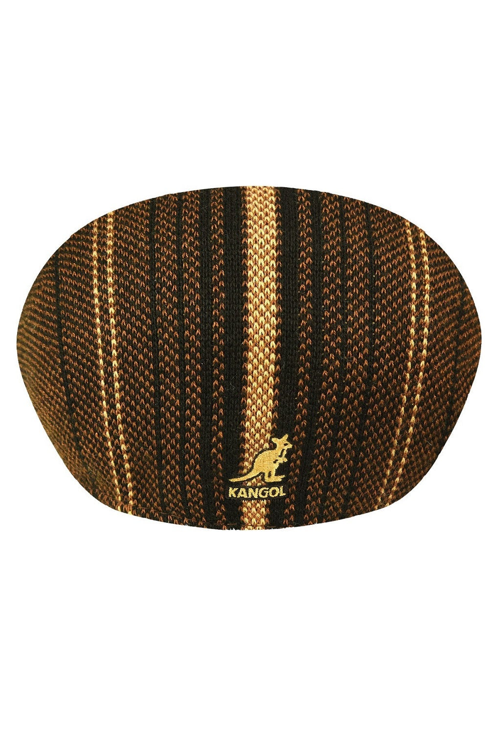 Kangol birds eye stripe 507 flatcap, Braun