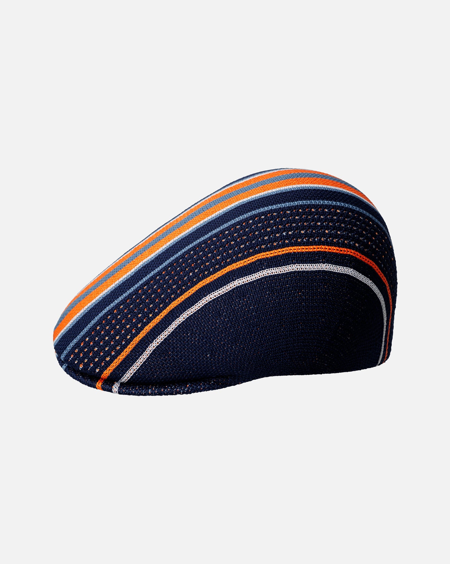 Kangol Clubhouse Stripe 507 Flatcap Schirmmütze, Dunkelblau