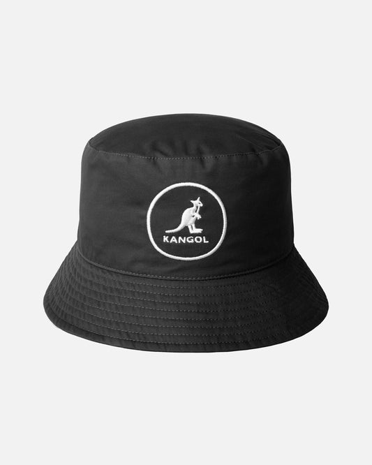 Kangol cotton bucket fischerhut, Schwarz