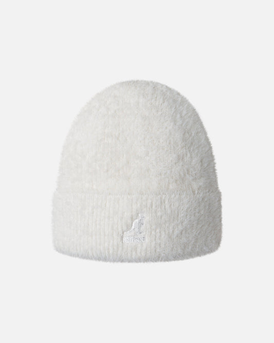 Kangol faux fur Muetze, Weiß