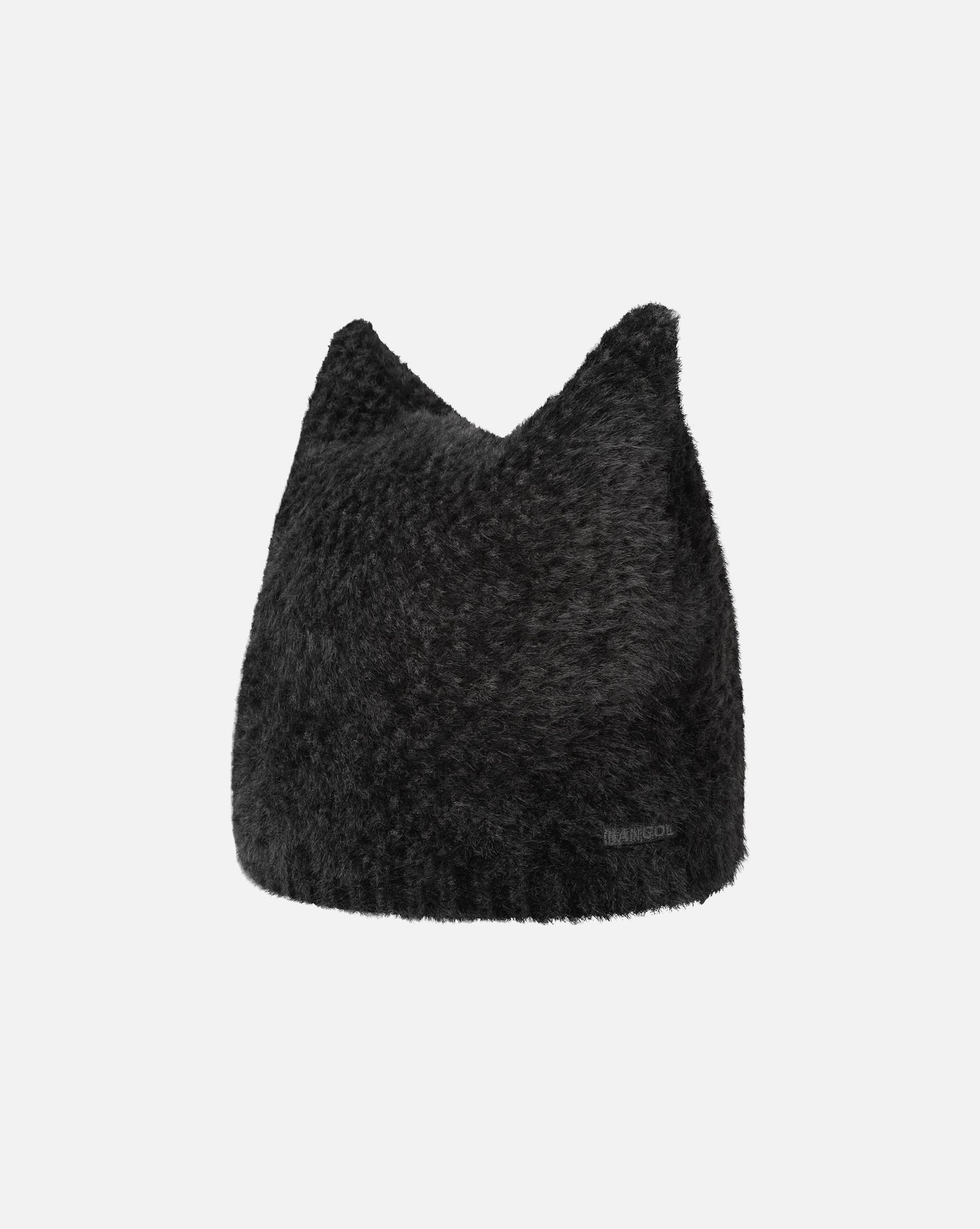 Kangol faux fur pointed Muetze, Schwarz