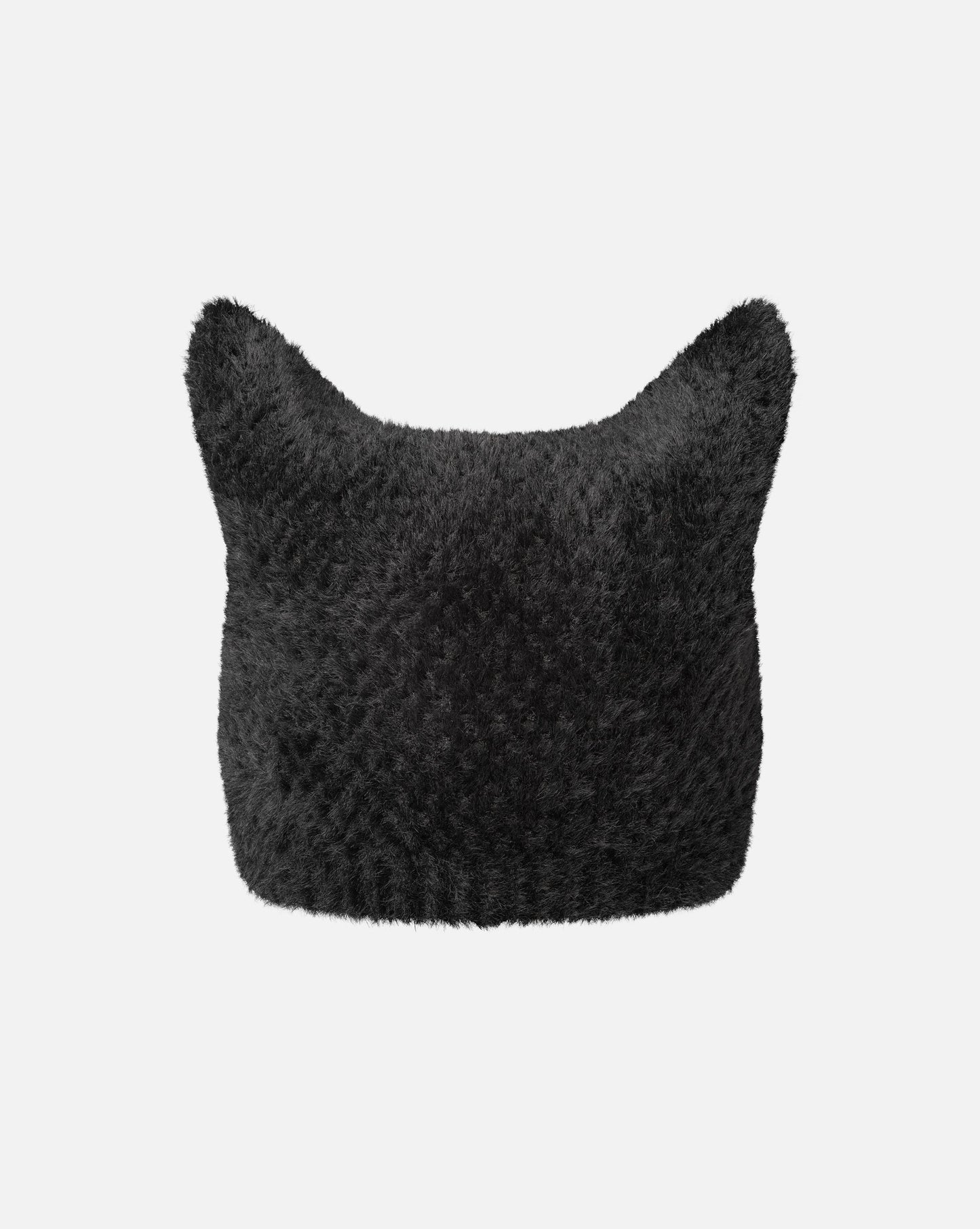 Kangol faux fur pointed Muetze, Schwarz