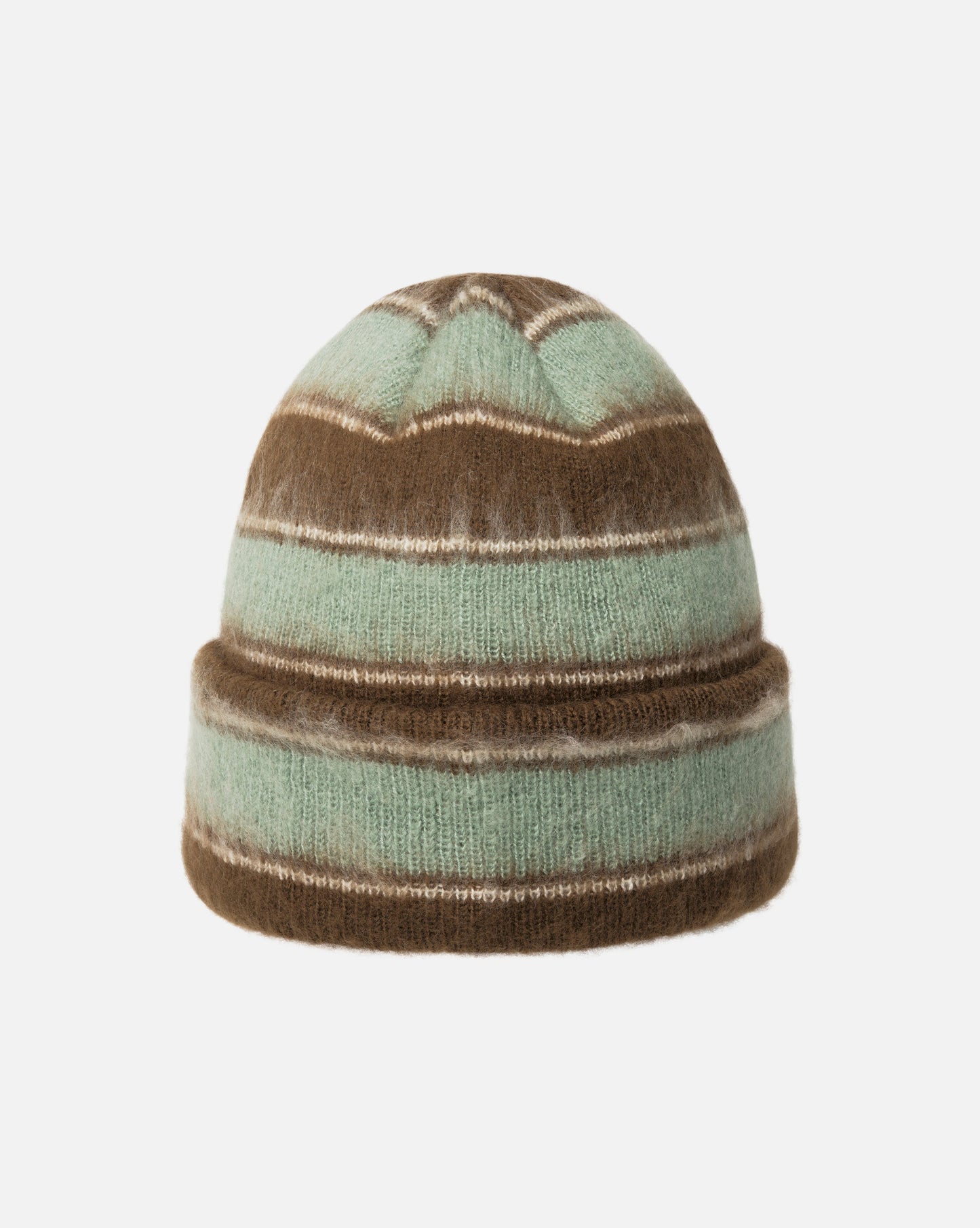 Kangol fuzzy stripe Muetze, Braun
