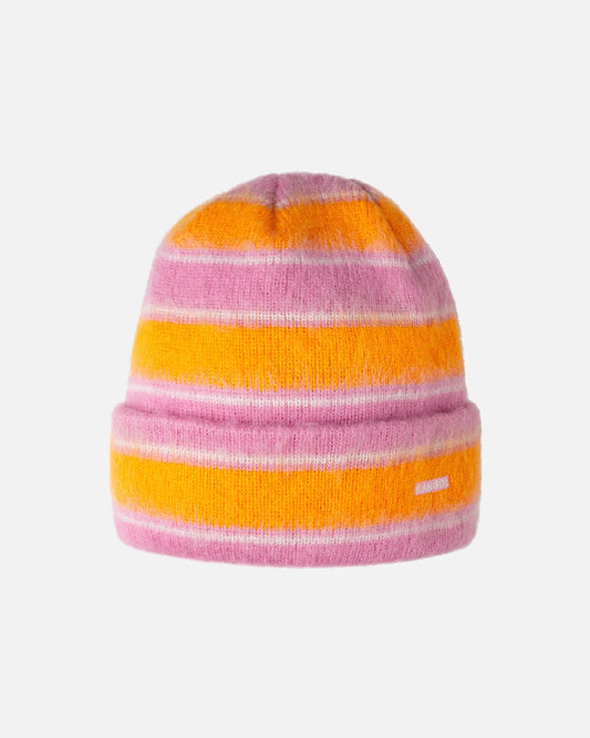 Kangol fuzzy stripe Muetze, Pink