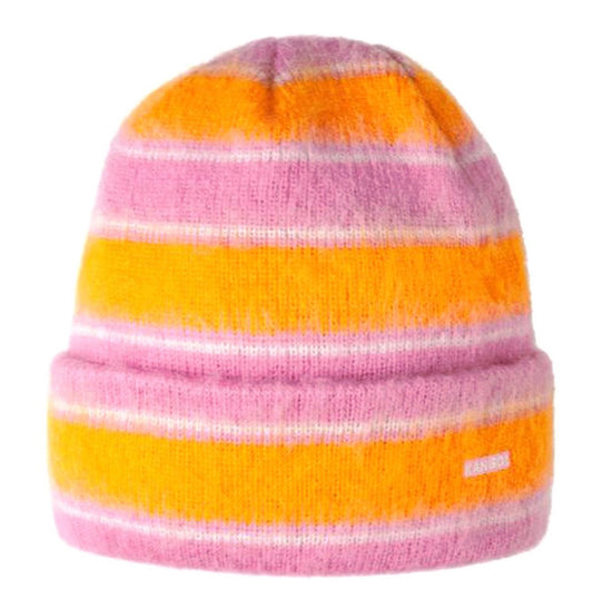 Kangol fuzzy stripe Muetze, Pink