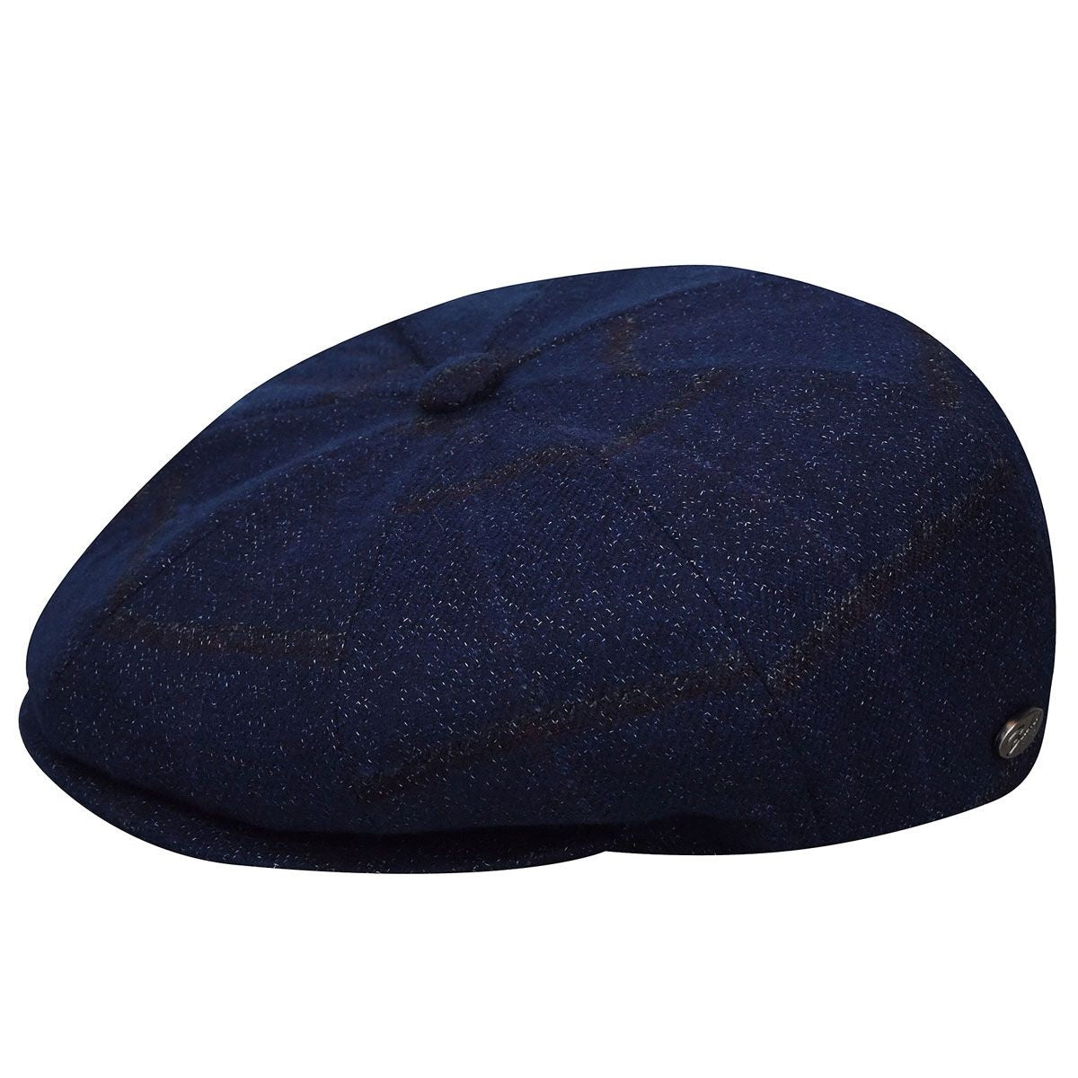 Bailey of Hollywood schiebermütze galvin subtle plaid cadet flatcap, Marine