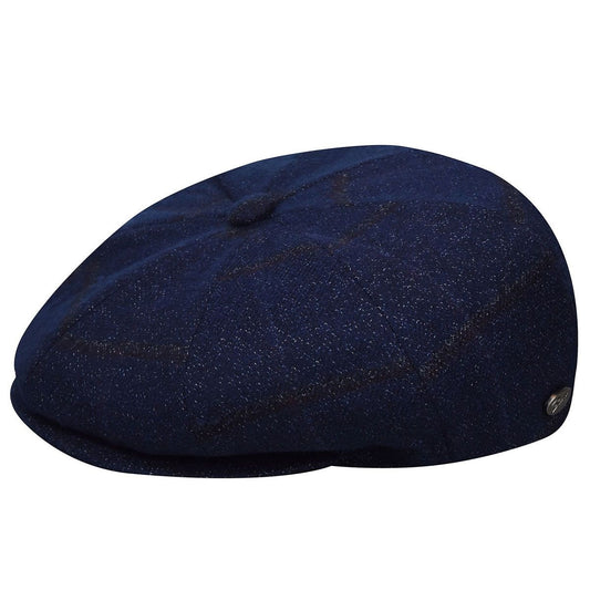 Bailey of Hollywood schiebermütze galvin subtle plaid cadet flatcap, Marine