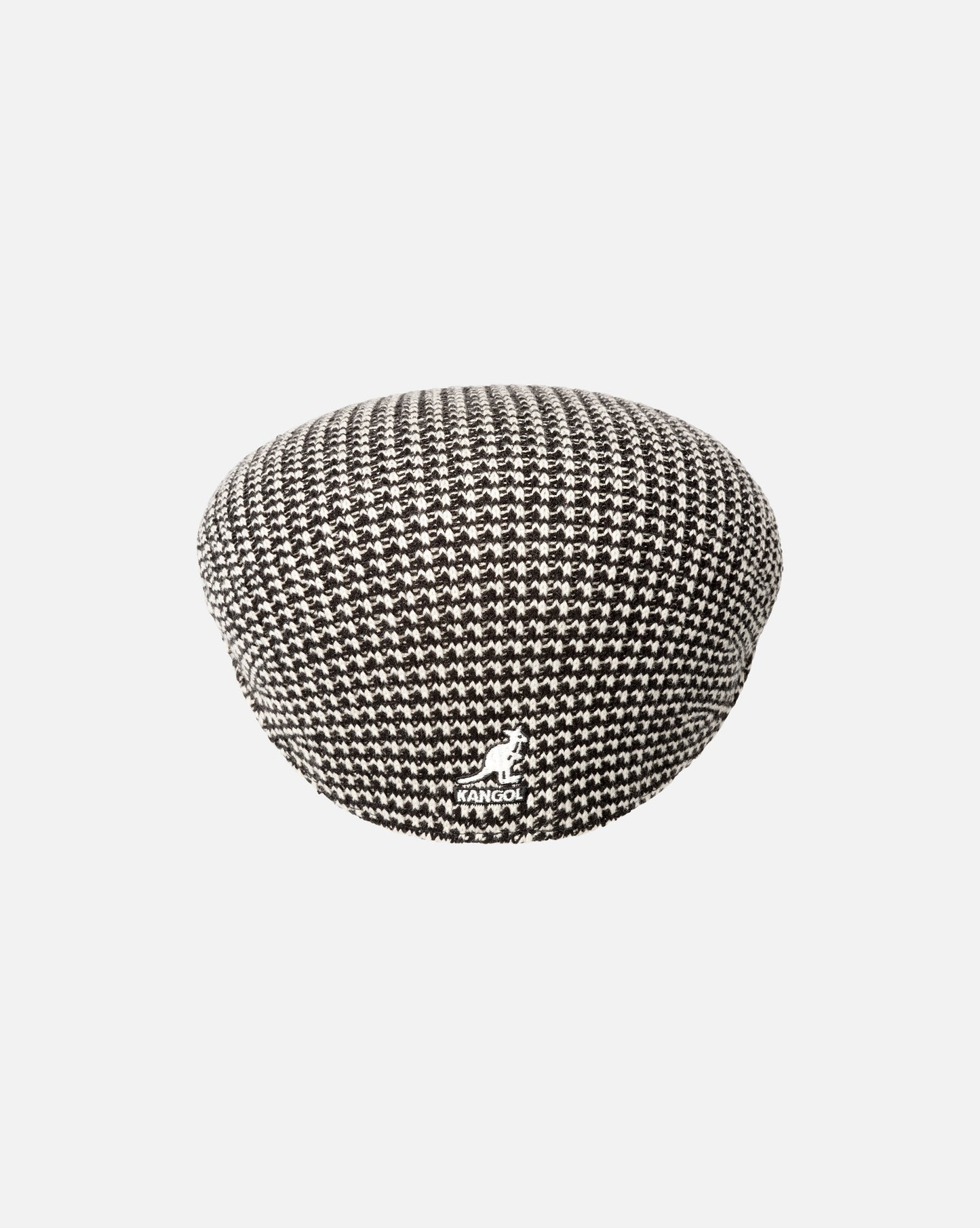 Kangol Grid Knit 504 Flatcap Schirmmütze, Schwarz