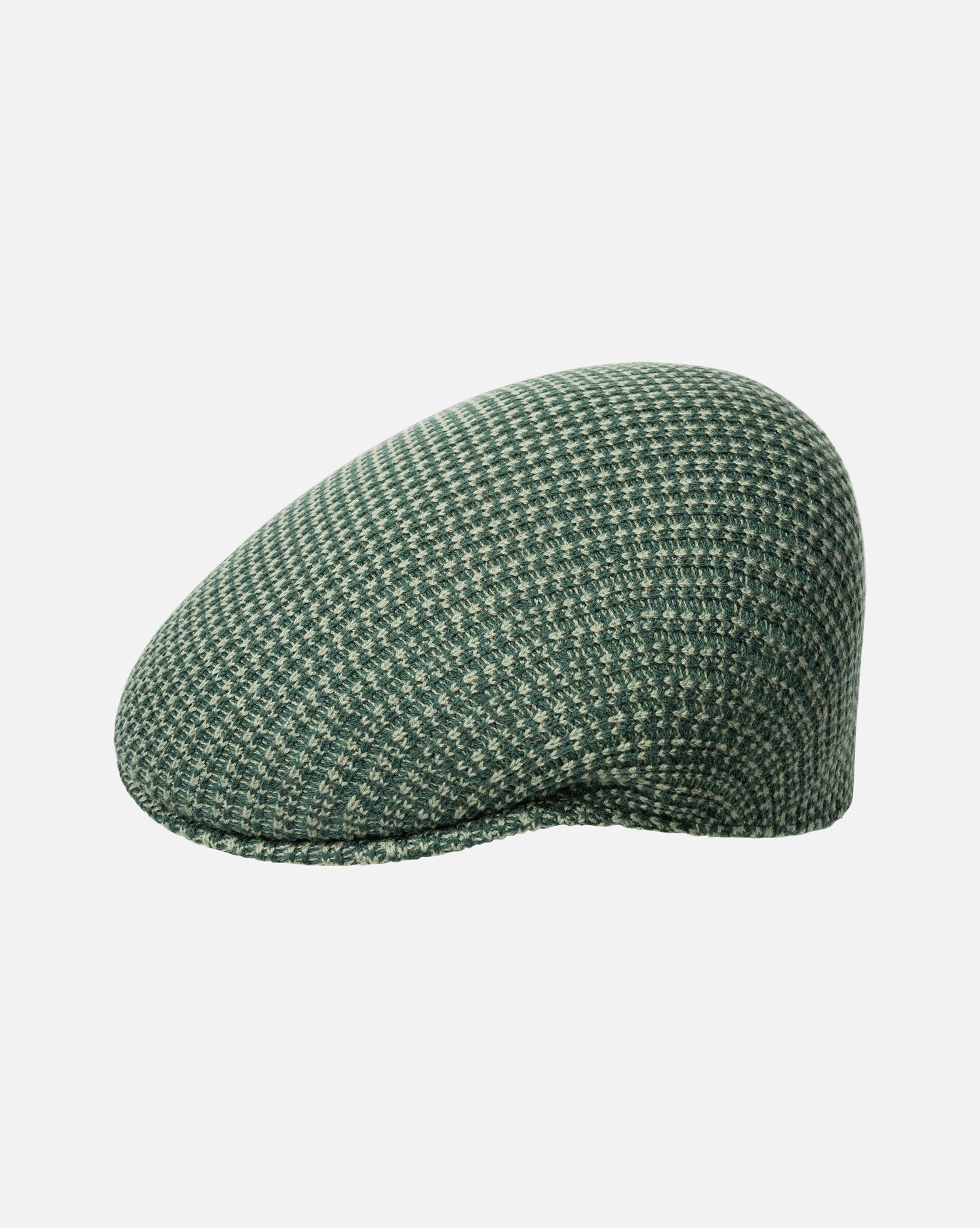 Kangol Grid Knit 504 Flatcap Schirmmütze, Grün