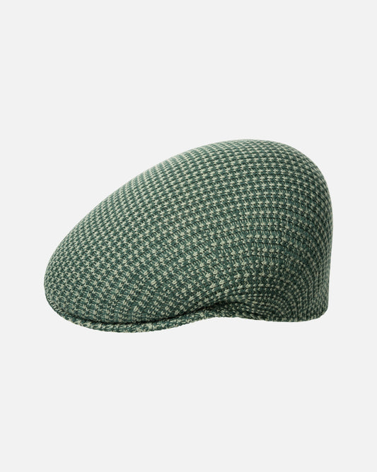 Kangol Grid Knit 504 Flatcap Schirmmütze, Grün