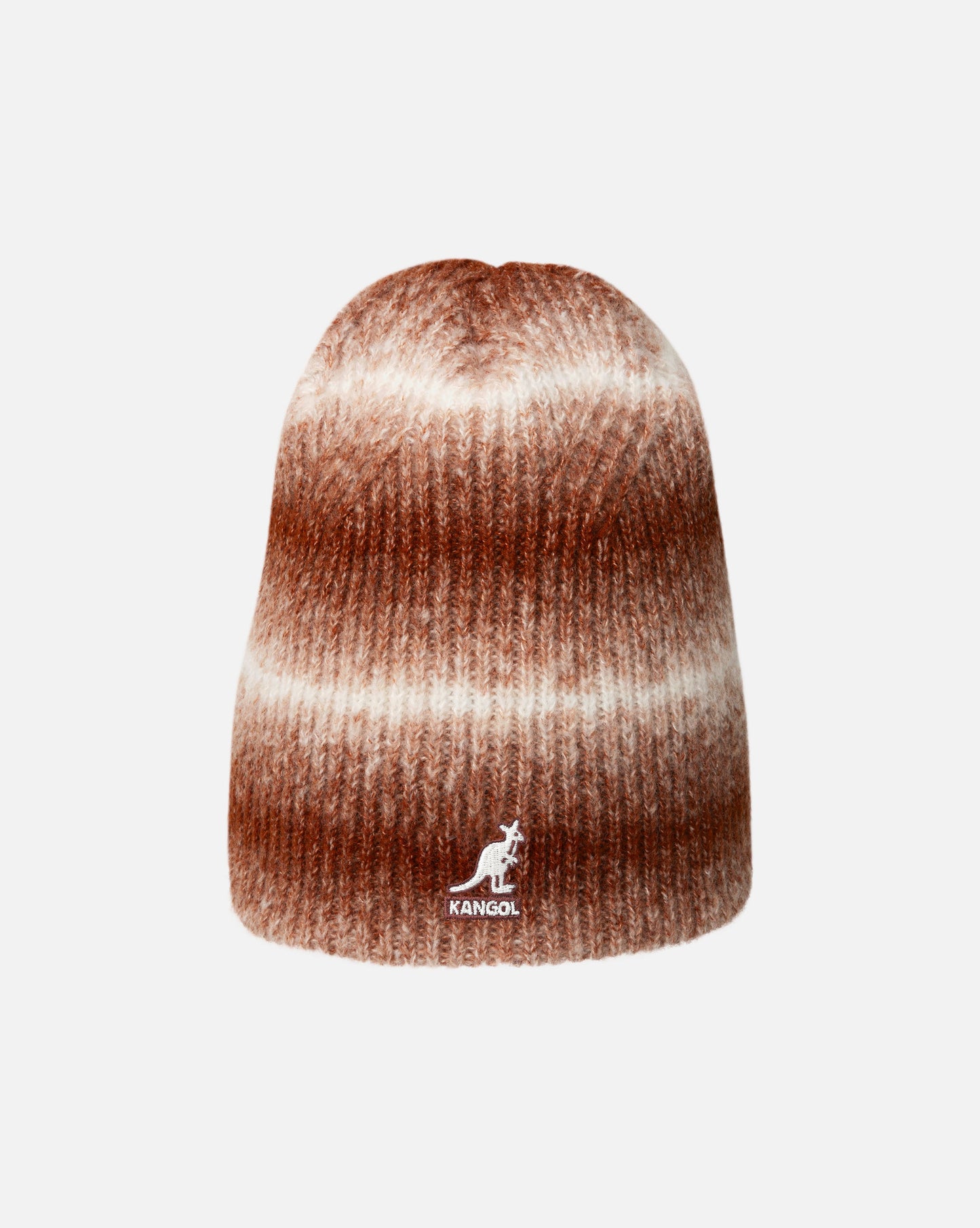 Kangol heathered 2-way Muetze, Rustic Braun