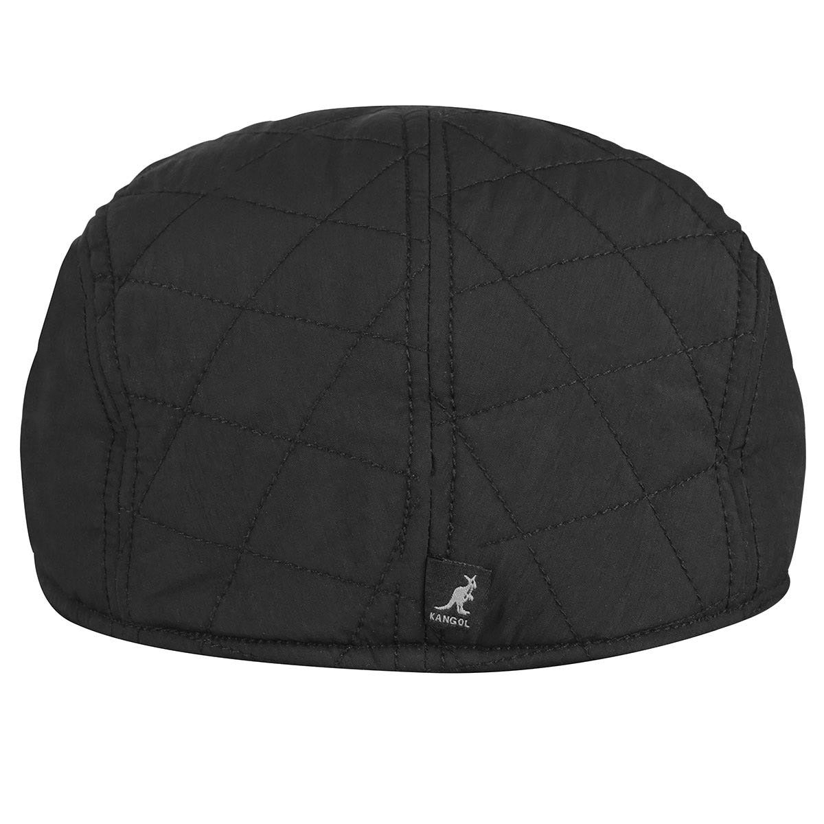 Kangol hidden layers driving flatcap, Schwarz