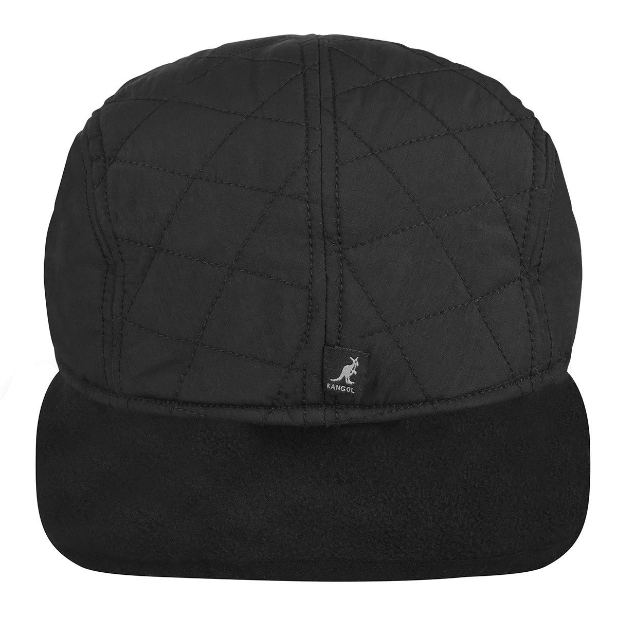 Kangol hidden layers driving flatcap, Schwarz