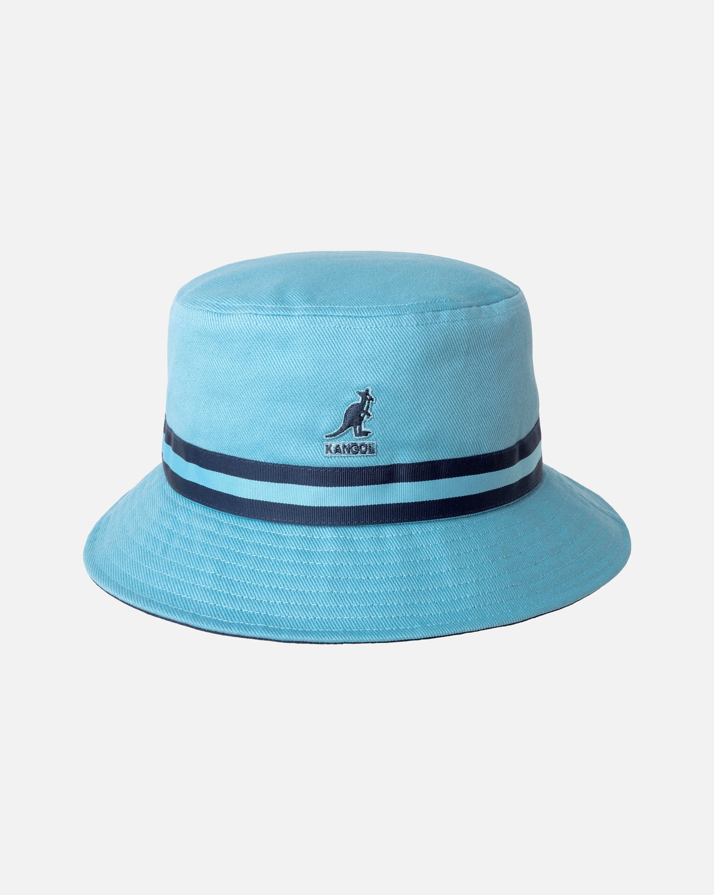Kangol stripe lahinch bucket fischerhut, Hellblau