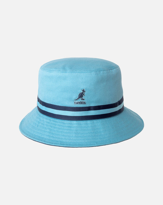Kangol stripe lahinch bucket fischerhut, Hellblau