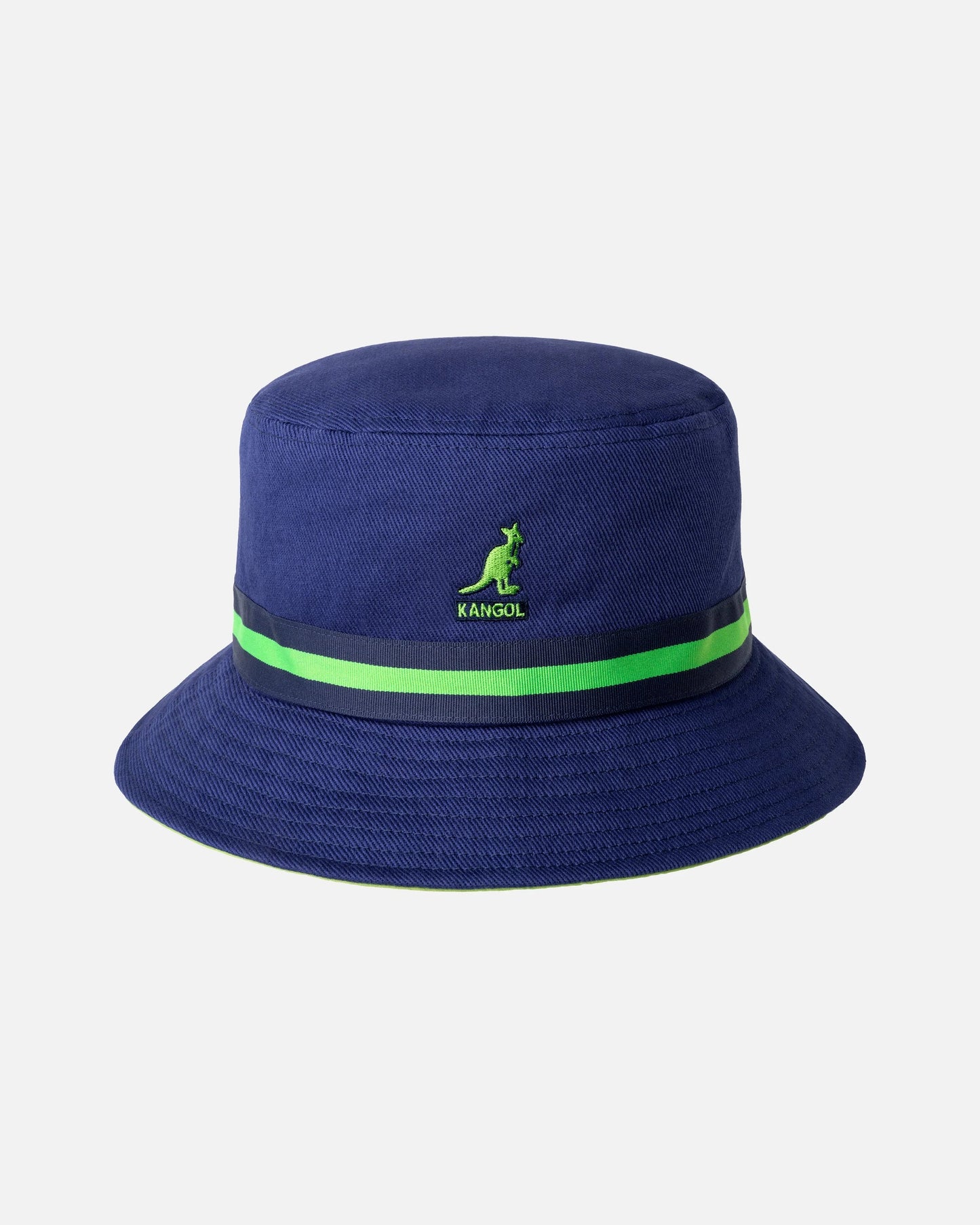 Kangol stripe lahinch bucket fischerhut, Dunkelblau