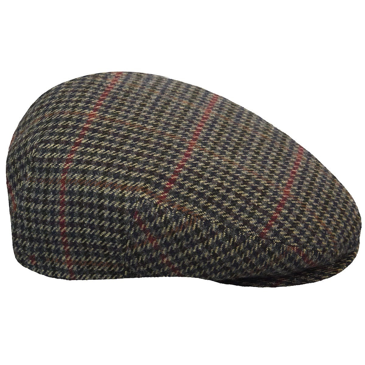 Bailey of Hollywood lord plaid flatcap, Grün