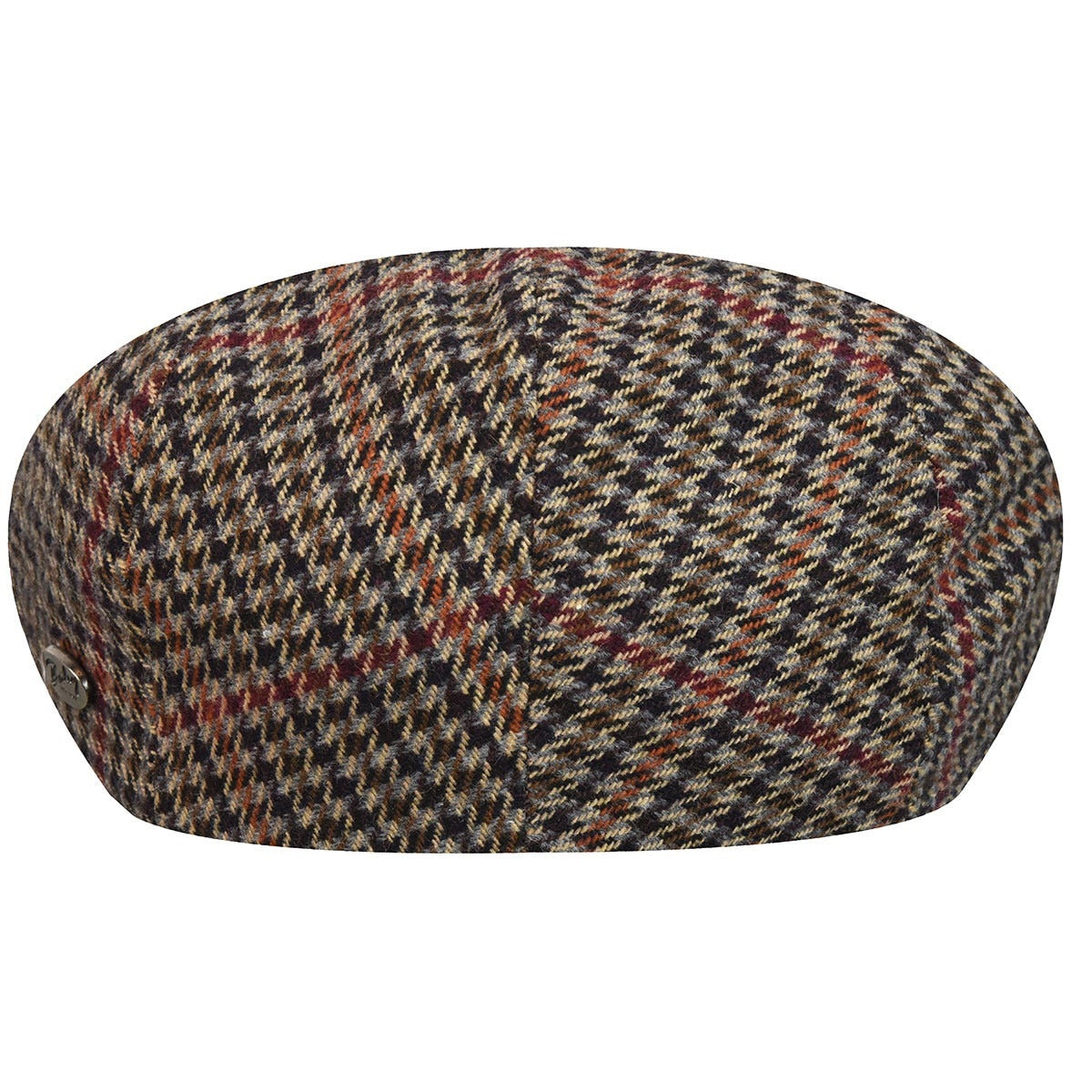 Bailey of Hollywood lord plaid flatcap, Schwarz
