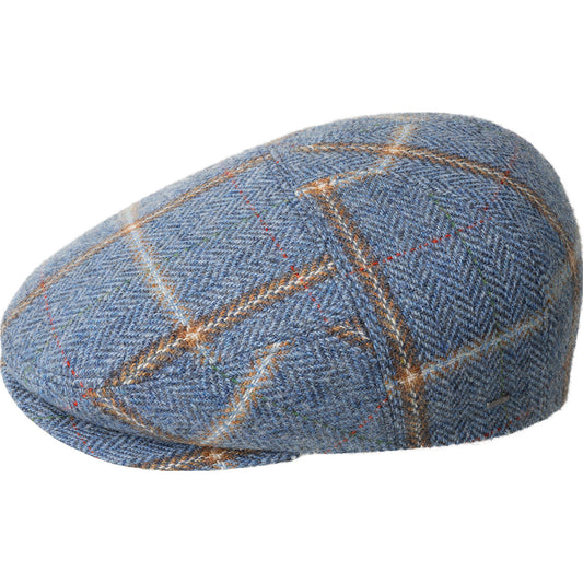 Bailey 1922 lou oak plaid flatcap, Blau